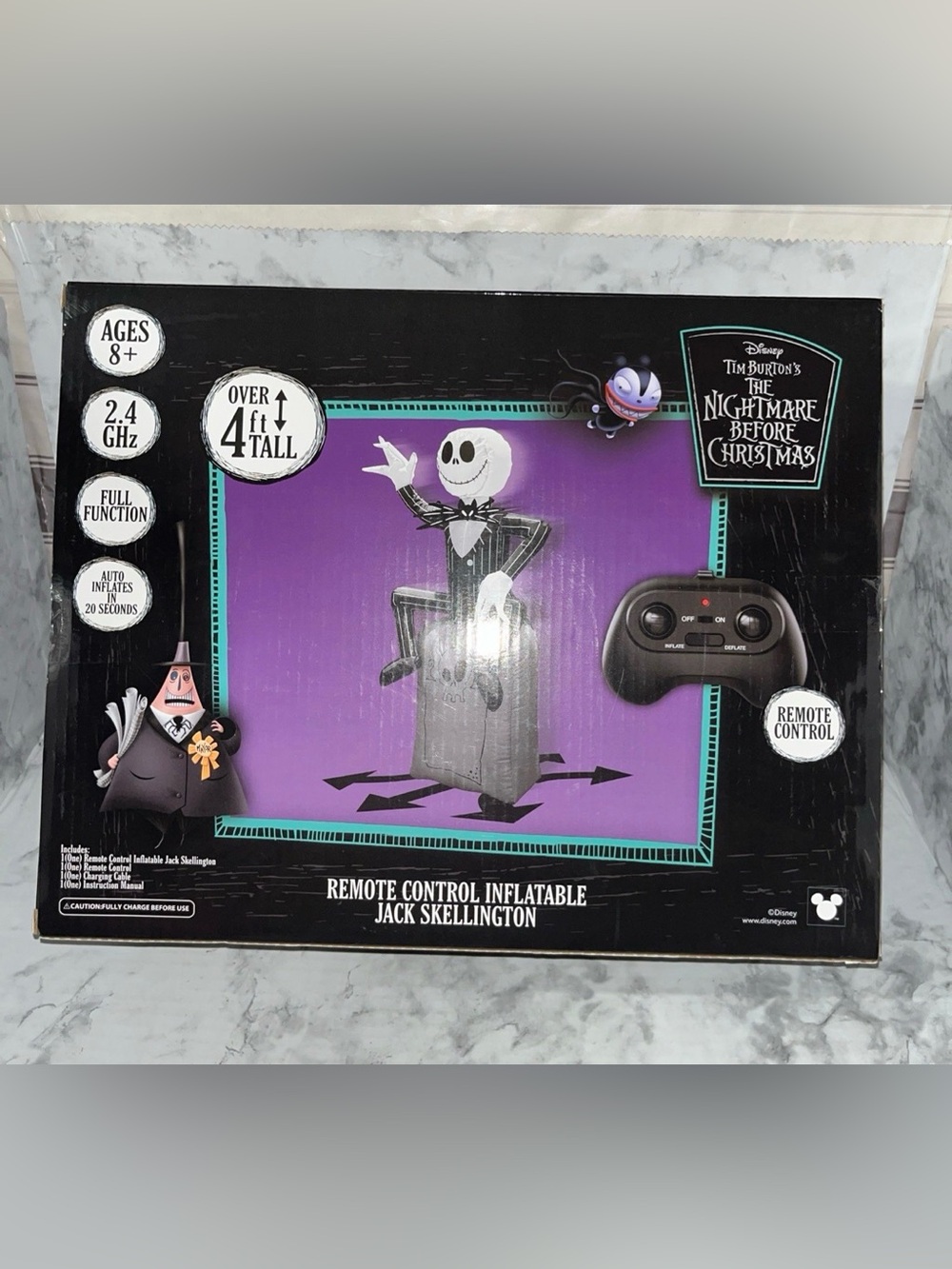 The Nightmare Before Christmas 4 ft Jack Skellington Remote Control Inflatable